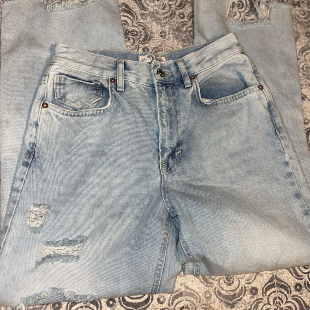 WE THE FREE light Blue Distressed Jeans NEW